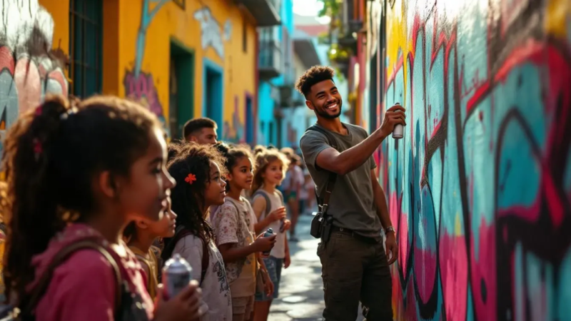 Graffiti e Cultura de Rua: organize um Tour de Rua para Crianças