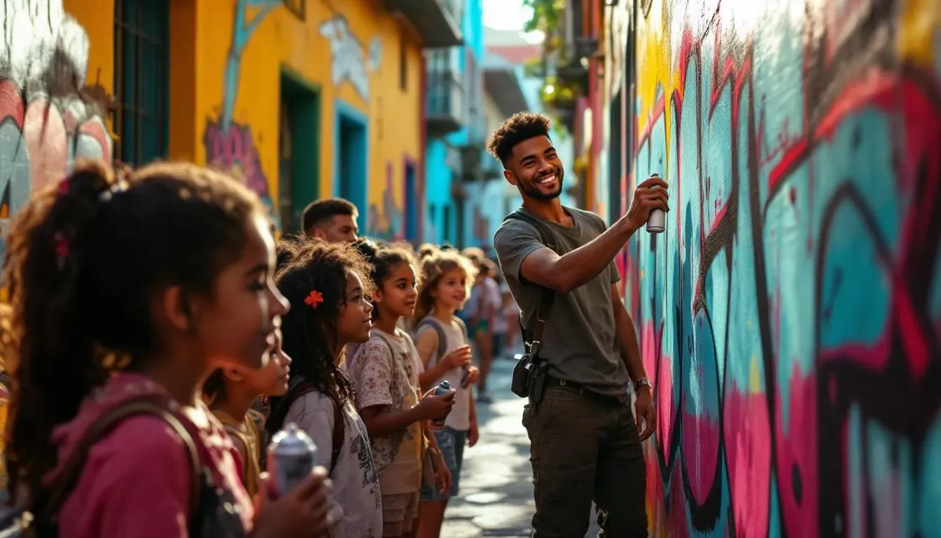 Graffiti e Cultura de Rua: organize um Tour de Rua para Crianças
