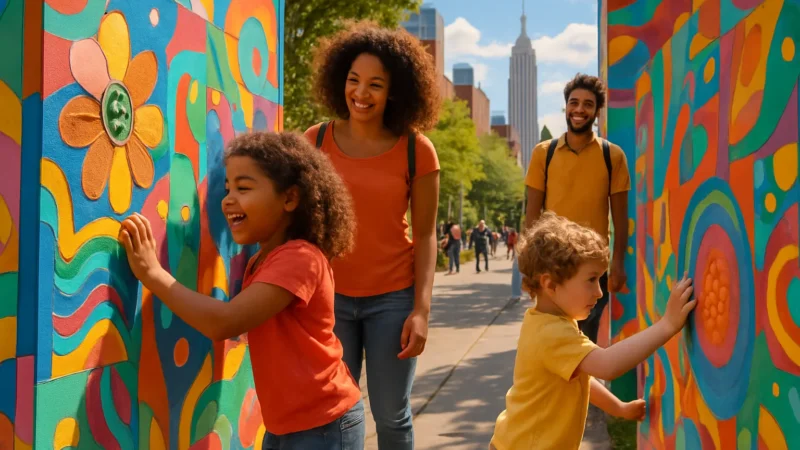 Arte Urbana Sensorial para Crianças