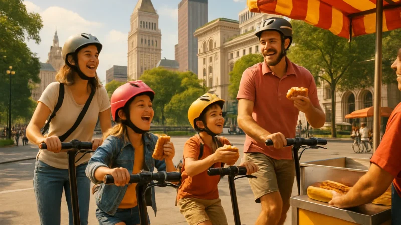 Aventuras de Patinete Elétrico com Crianças