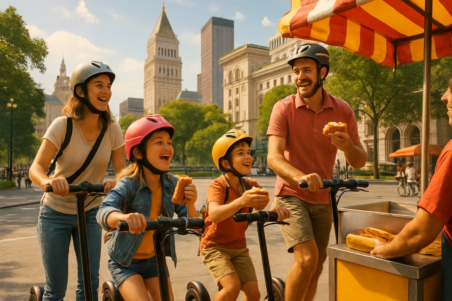 Aventuras de Patinete Elétrico com Crianças