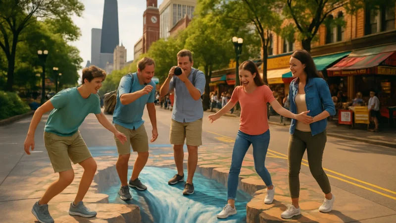 Aventuras em Ruas com Arte 3D