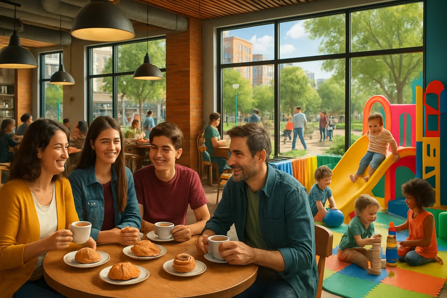 Cafeterias com Espaço Kids e Experiência Sensorial
